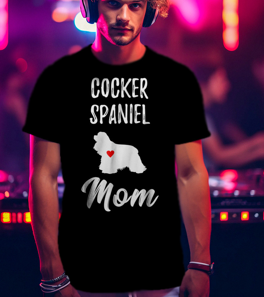 Cocker Spaniel Mom Heart T-Shirt