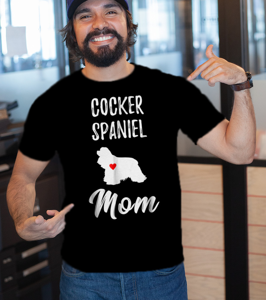 Cocker Spaniel Mom Heart T-Shirt