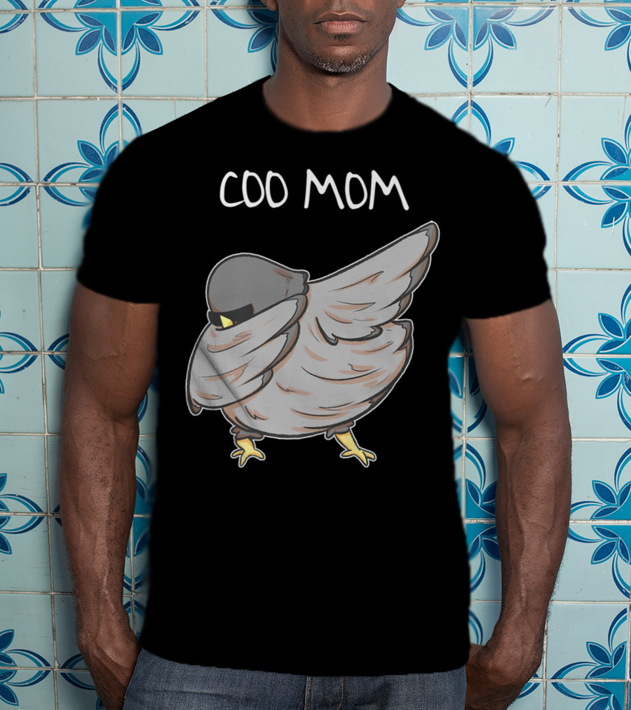 Coo Mom Pigeon Funny Cool Bird Pun Dabbing T-Shirt