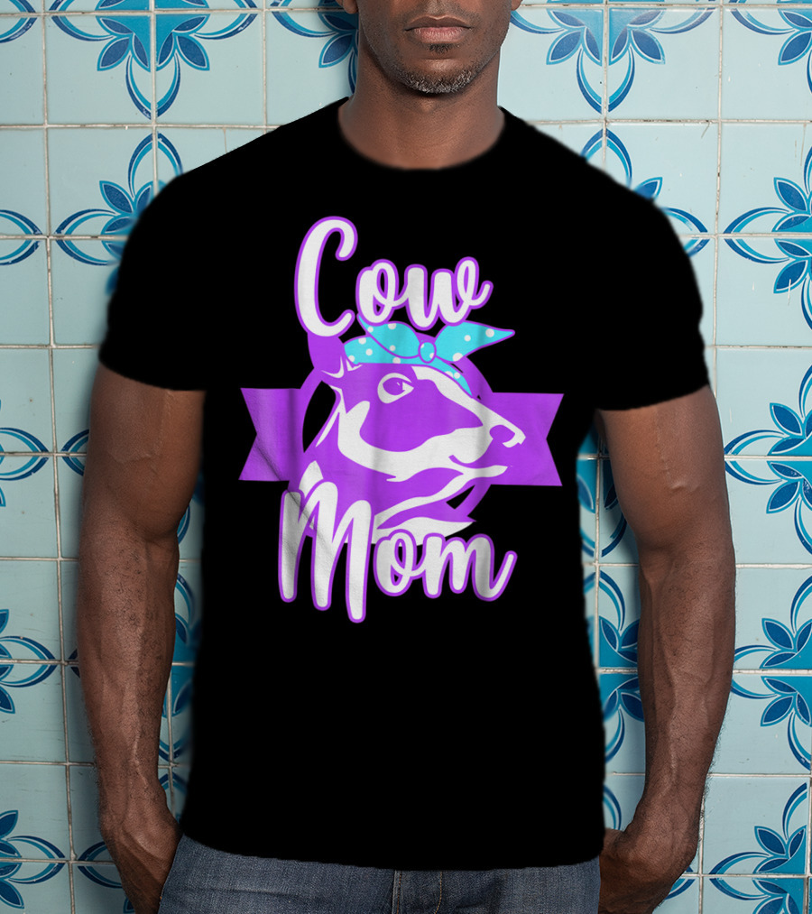 Cow Mom Crazy Cow Lady Dairy Farmer T-Shirt