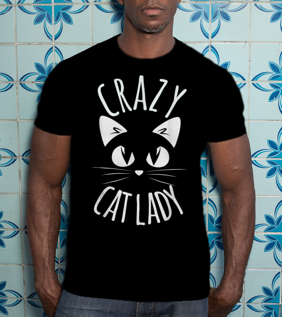 CRAZY CAT LADY Funny Fur Cats T-Shirt