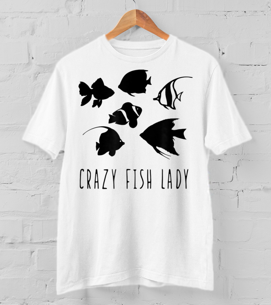 Crazy Fish Lady Fish Mom Sea Creature T-Shirt