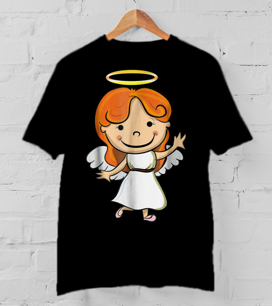 Cute Angel Halo Halloween Costume Christian T-Shirt