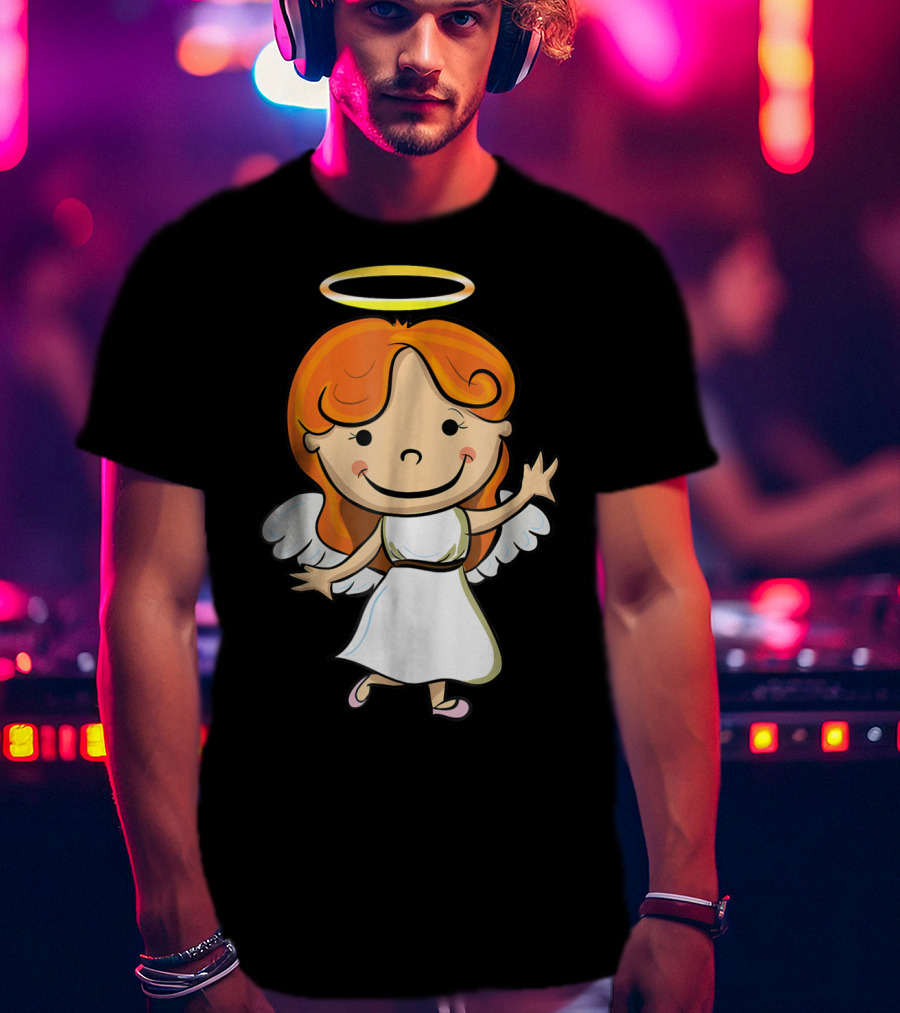 Cute Angel Halo Halloween Costume Christian T-Shirt