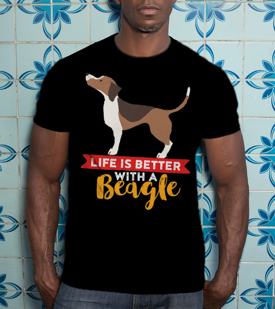 Life Is Better With A Beagle For Puppy Owner Mom And Dad T-Shirt