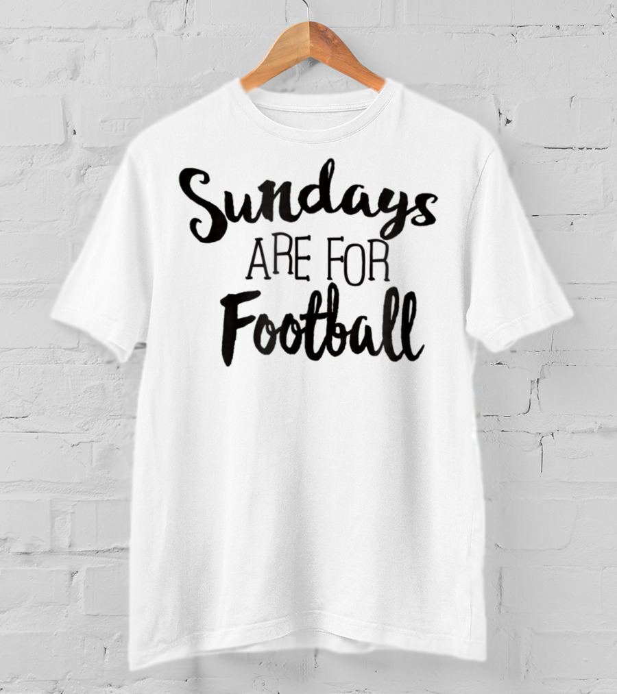 Sundays Are For Football Cute Supporters Mom And Dad T-Shirt