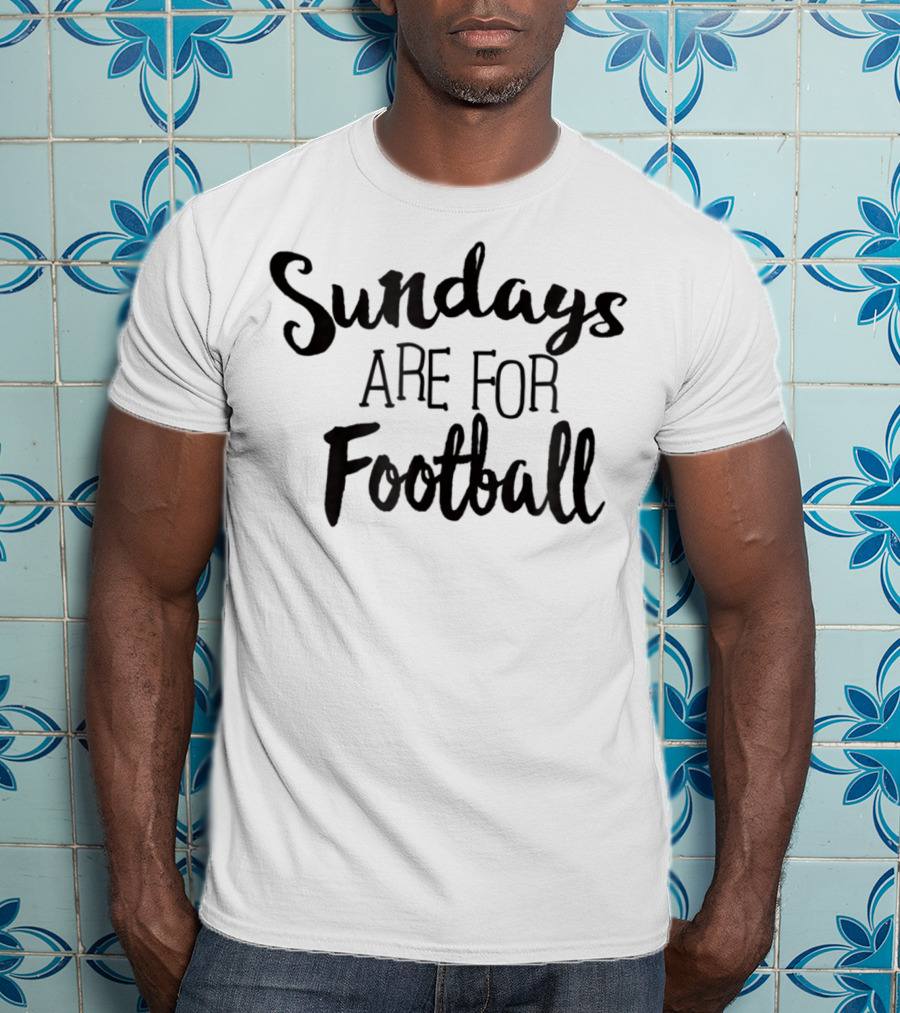 Sundays Are For Football Cute Supporters Mom And Dad T-Shirt