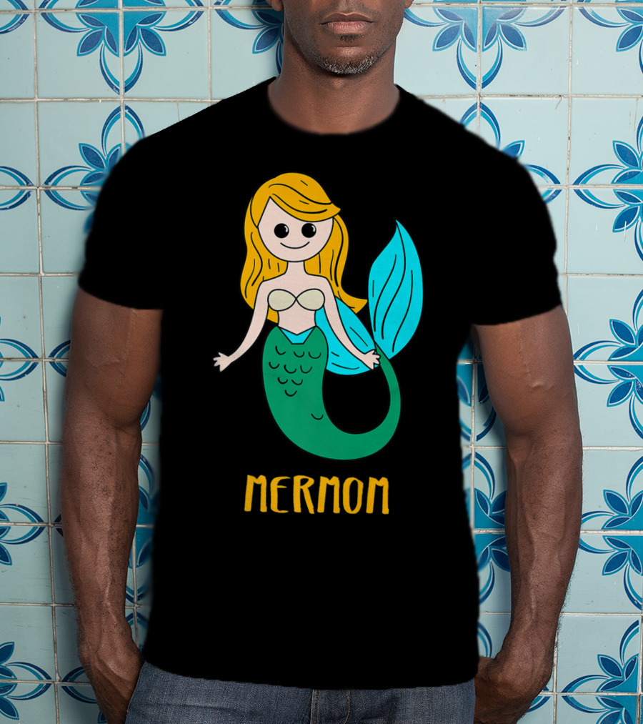 Cute Mermom For Stylish Women And Mothers T-Shirt