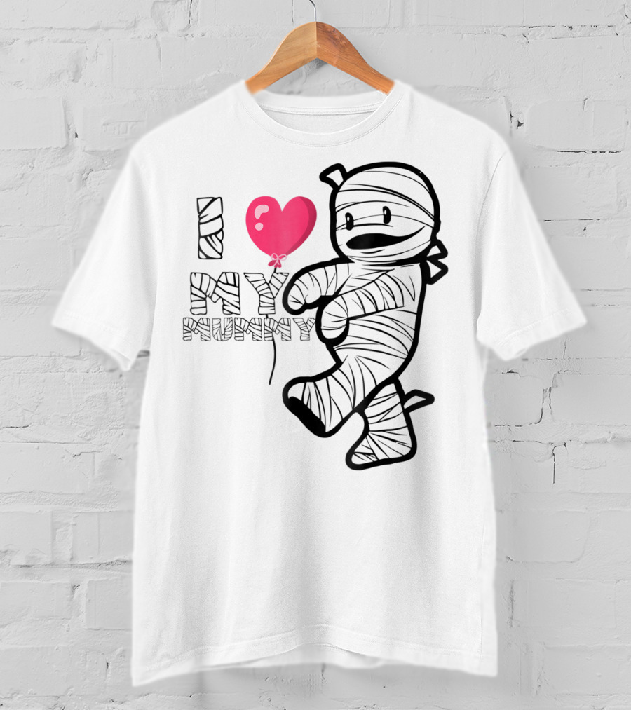 I Love My Mummy Cute Heart Balloon T-Shirt