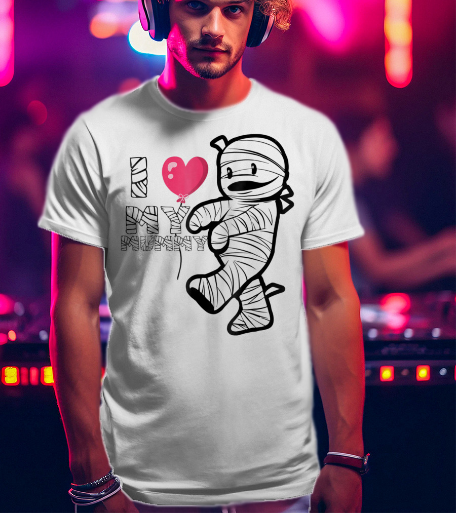 I Love My Mummy Cute Heart Balloon T-Shirt