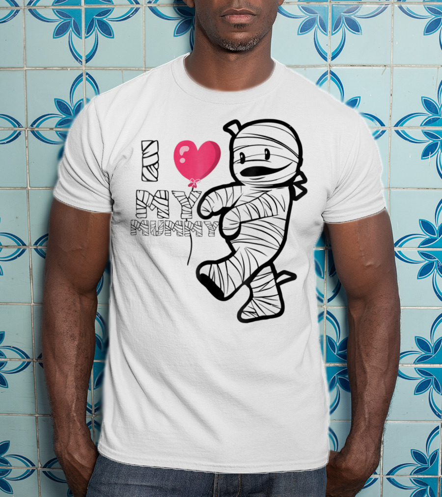 I Love My Mummy Cute Heart Balloon T-Shirt