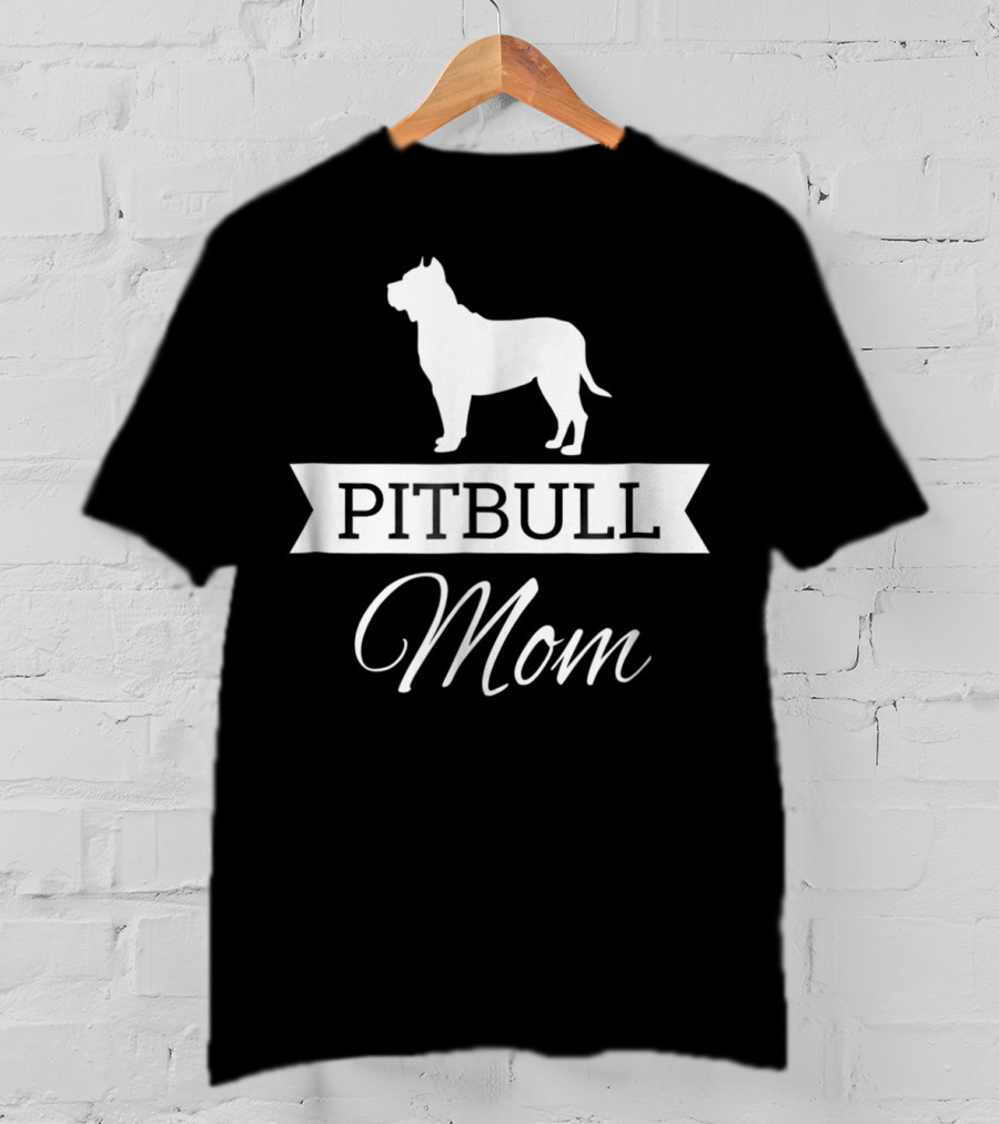 Pitbull Mom Dog T-Shirt