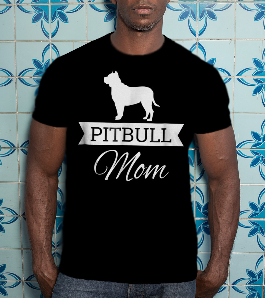 Pitbull Mom Dog T-Shirt