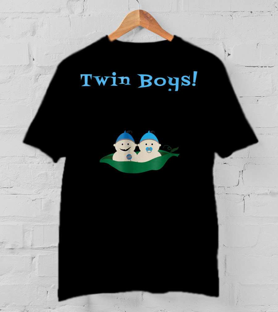 Twin Boys Cute Pregnancy To Be Mommy T-Shirt