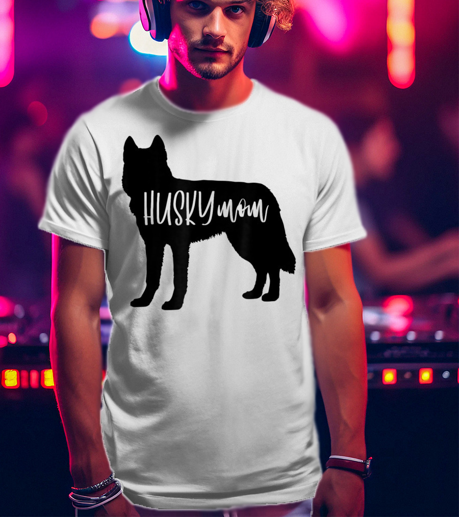 Husky Mom Cute Siberian Dog Mom T-Shirt