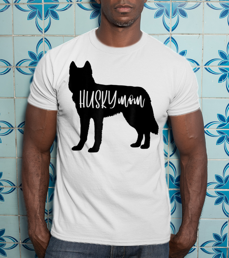 Husky Mom Cute Siberian Dog Mom T-Shirt