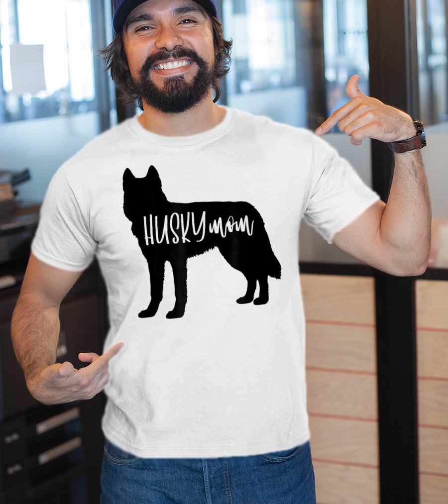 Husky Mom Cute Siberian Dog Mom T-Shirt