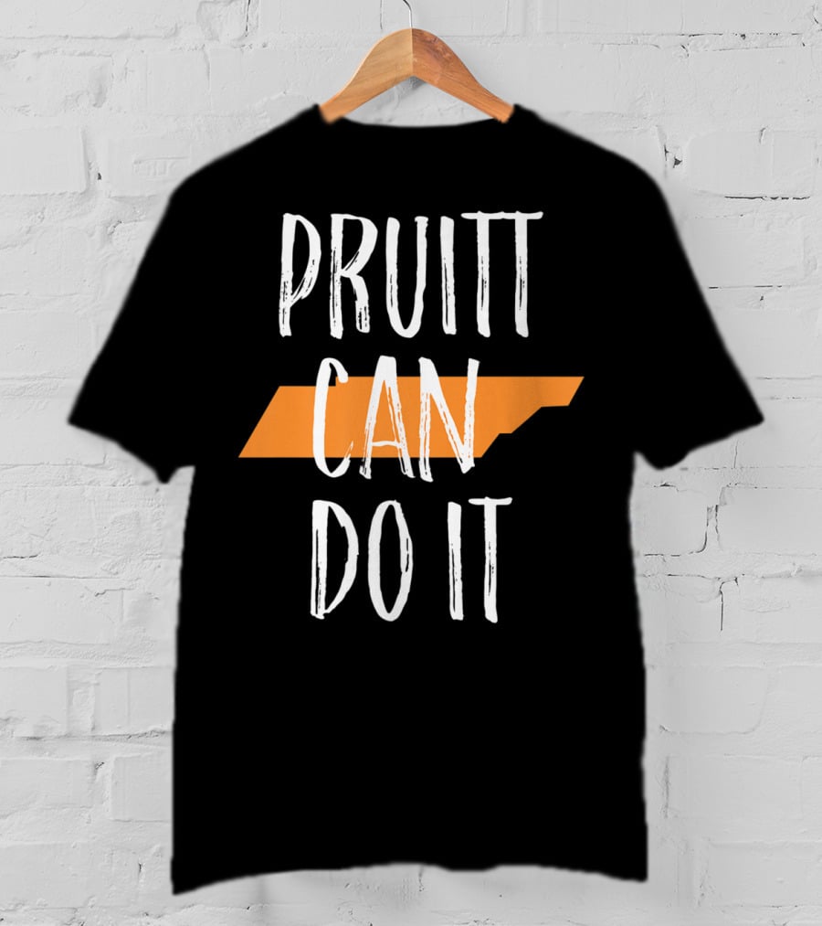 Pruitt Can Do It Tennessee Football UT Vols Time Womens T-Shirt