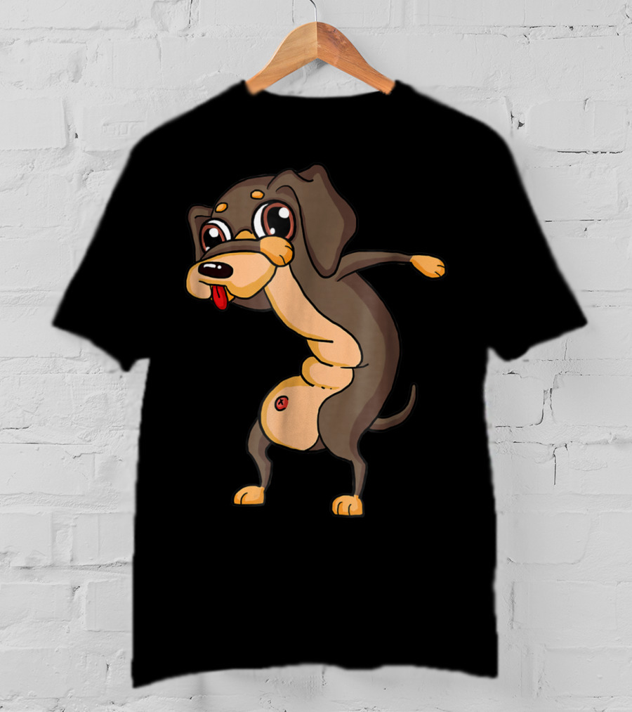 Dabbing Dachshund Doxie Dog Funny31 T-Shirt