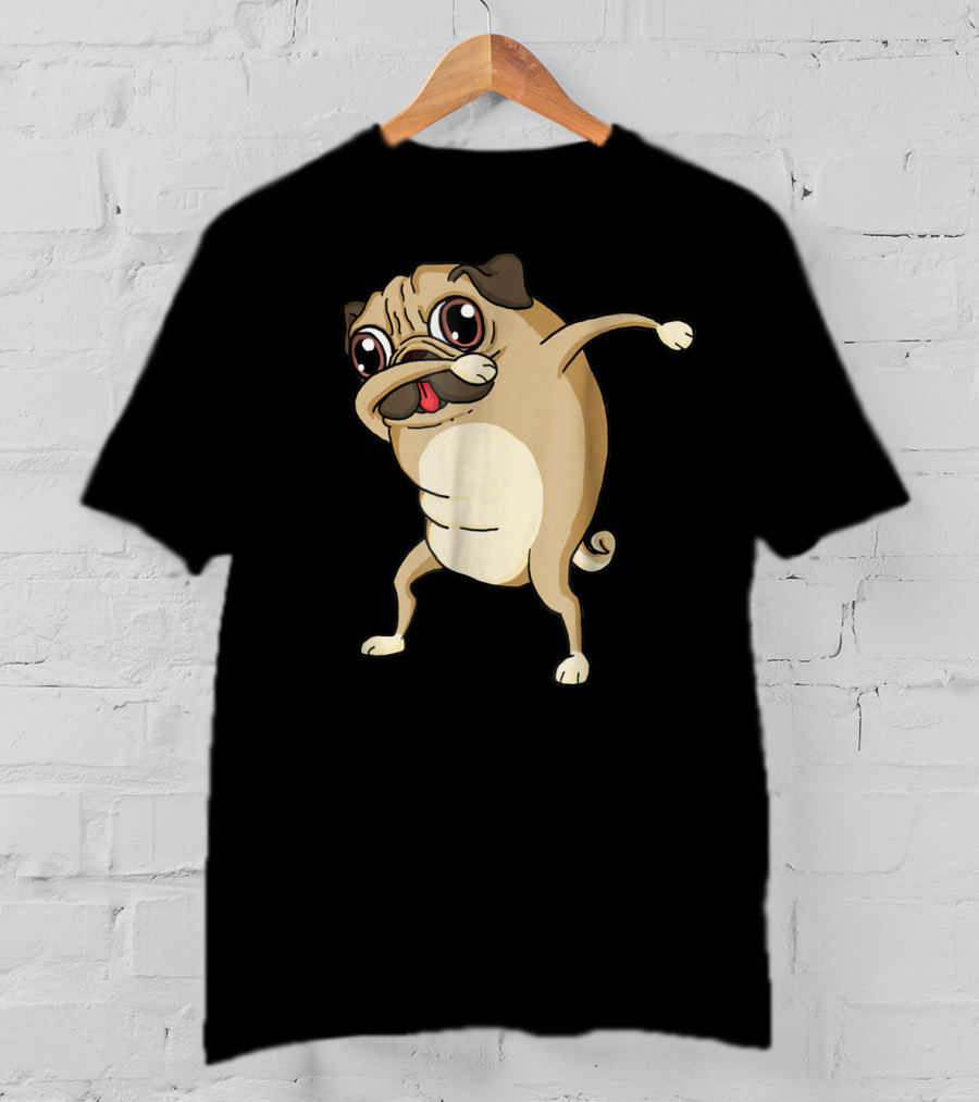 Dabbing Pug Dog Pug Dab Dance T-Shirt