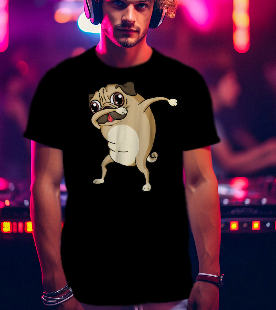 Dabbing Pug Dog Pug Dab Dance T-Shirt