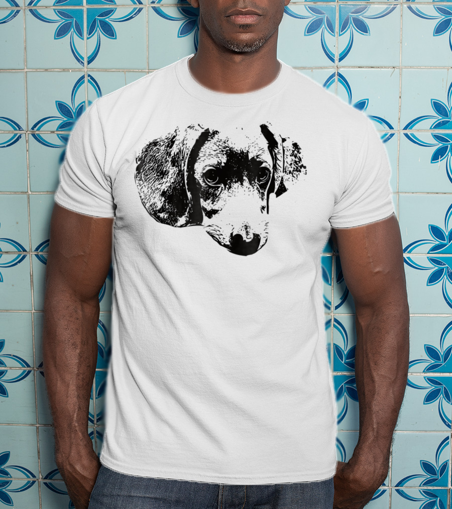 Dachshund Face Dog Mom Dad T-Shirt