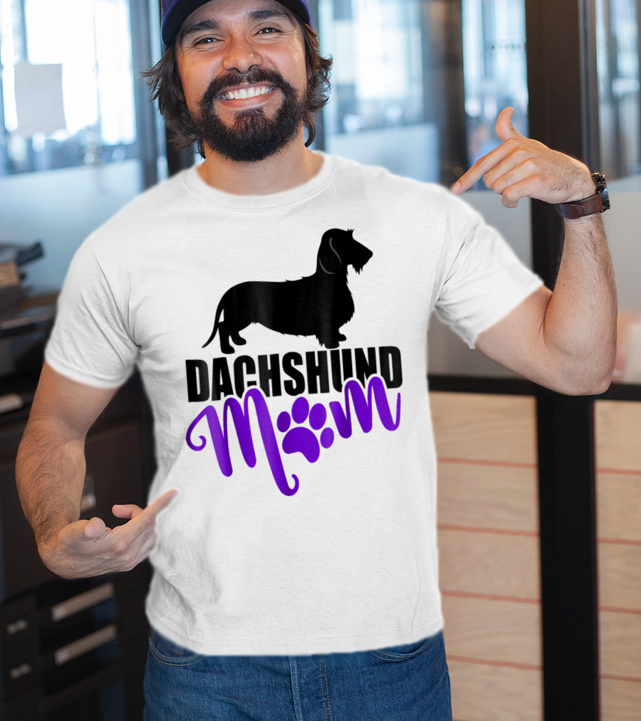 Dachshund Mom Wirehair Paw T-Shirt