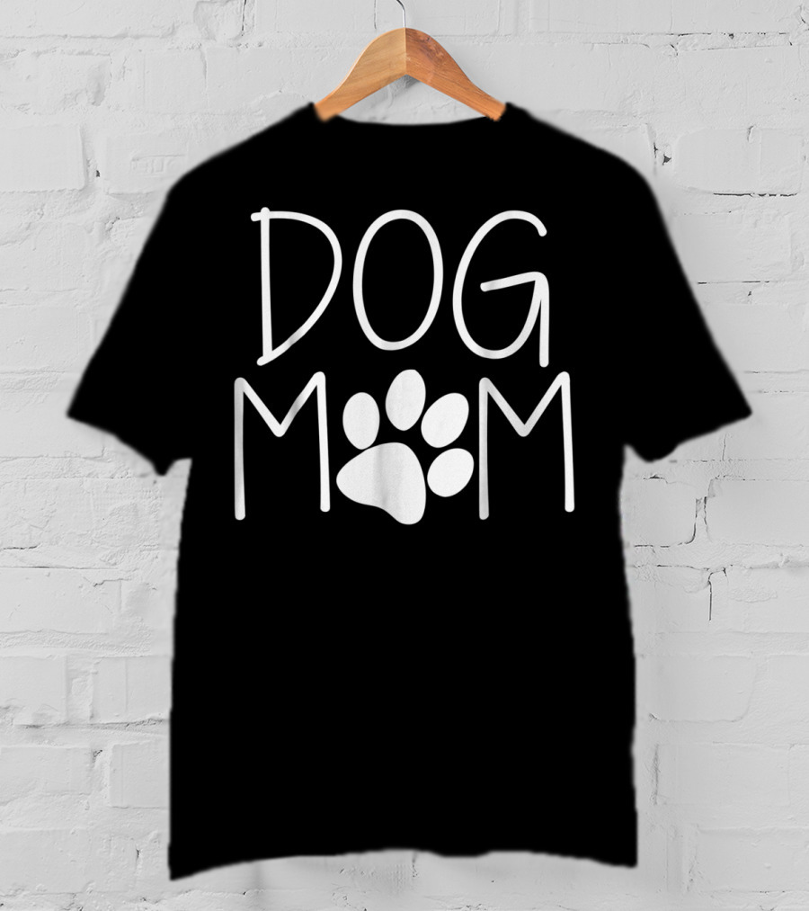 DOG MOM Paw Prints T-Shirt