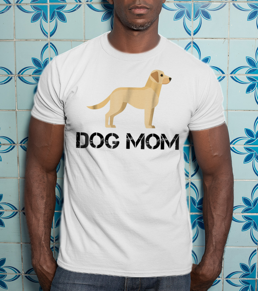 Dog Mom Yellow Lab T-Shirt