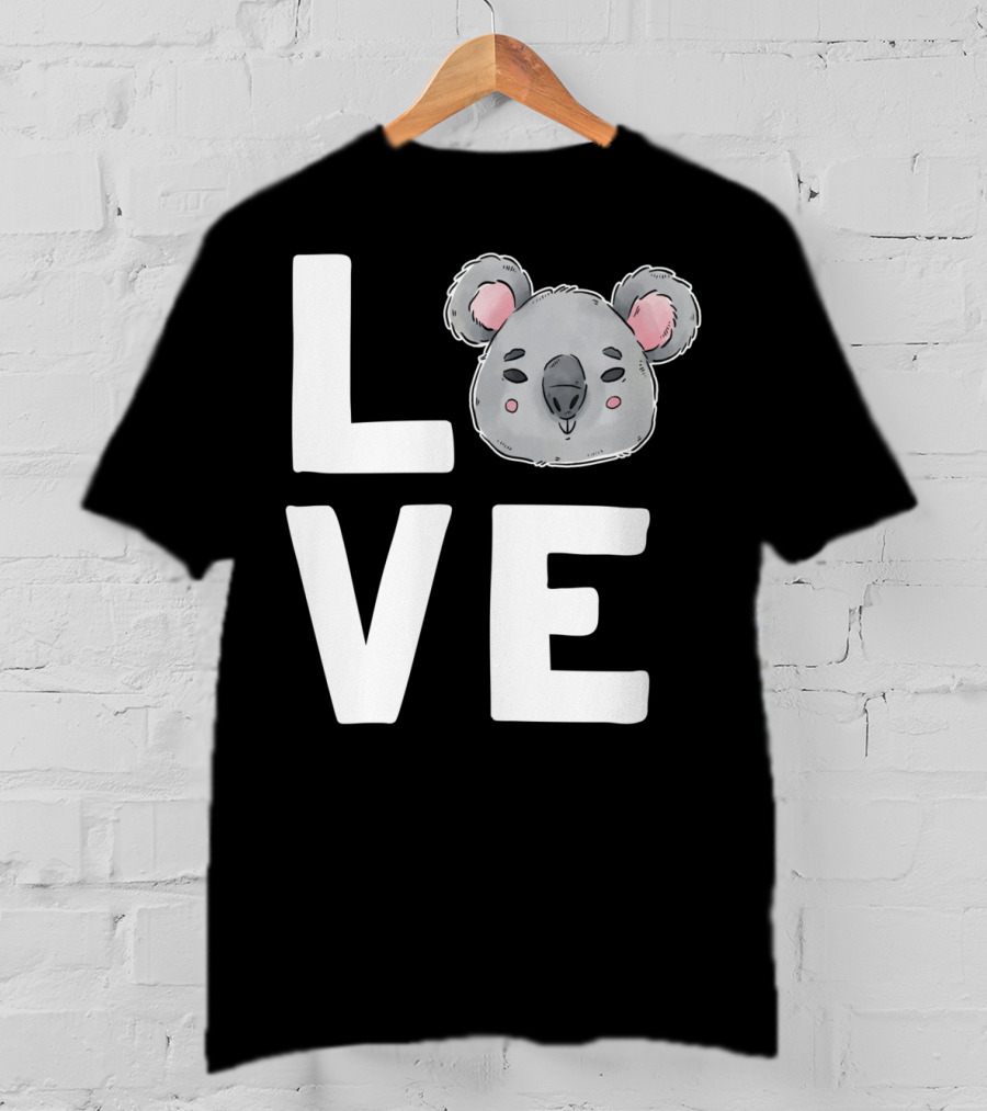 Love Koala Bear Cute Ecologist Australia Girl T-Shirt
