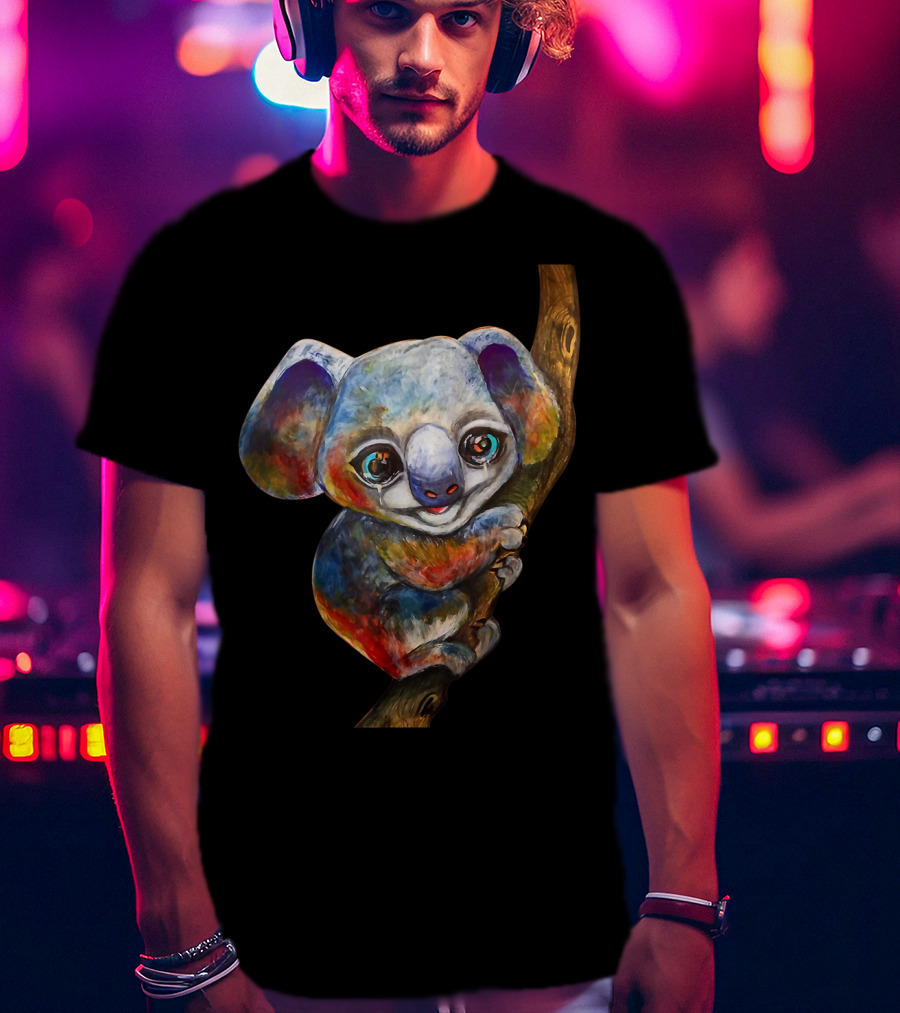 Pray For Australia Firefighters Colorful Koala On Tree T-Shirt