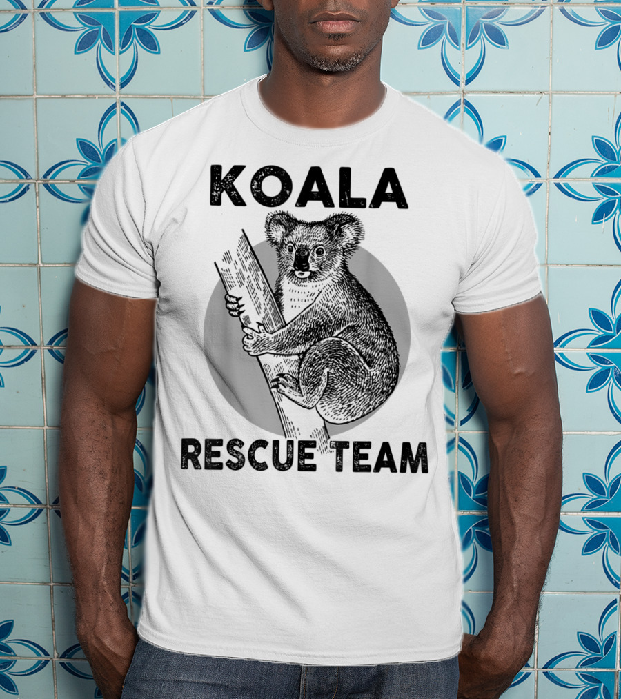 Koala Rescue Team Vintage Animals Outfits Save The Koala Bear T-Shirt