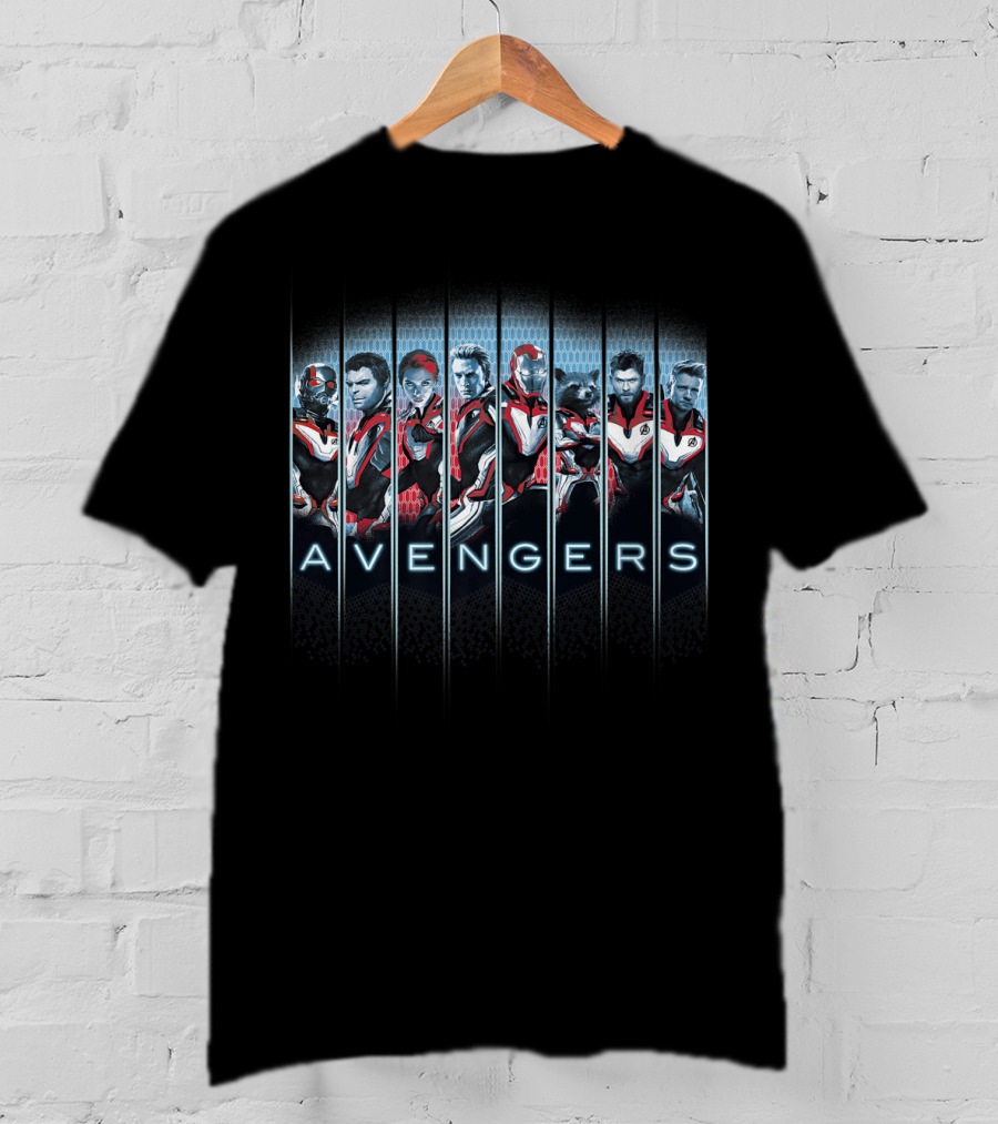 Avengers Endgame Characters In Quantum Suits T-Shirt