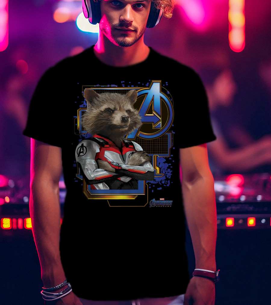 Avengers Endgame Rocket Raccoon Marvel T-Shirt
