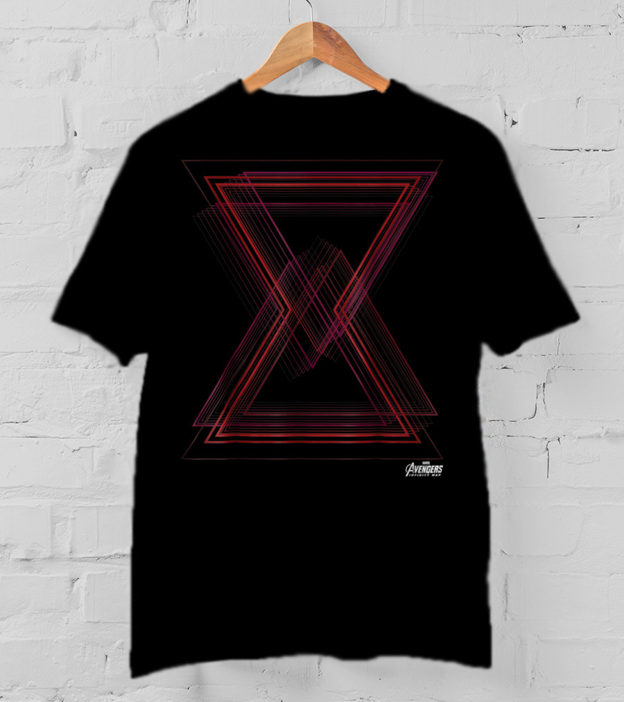 Marvel Avengers Infinity War Black Widow Geometric T-Shirt