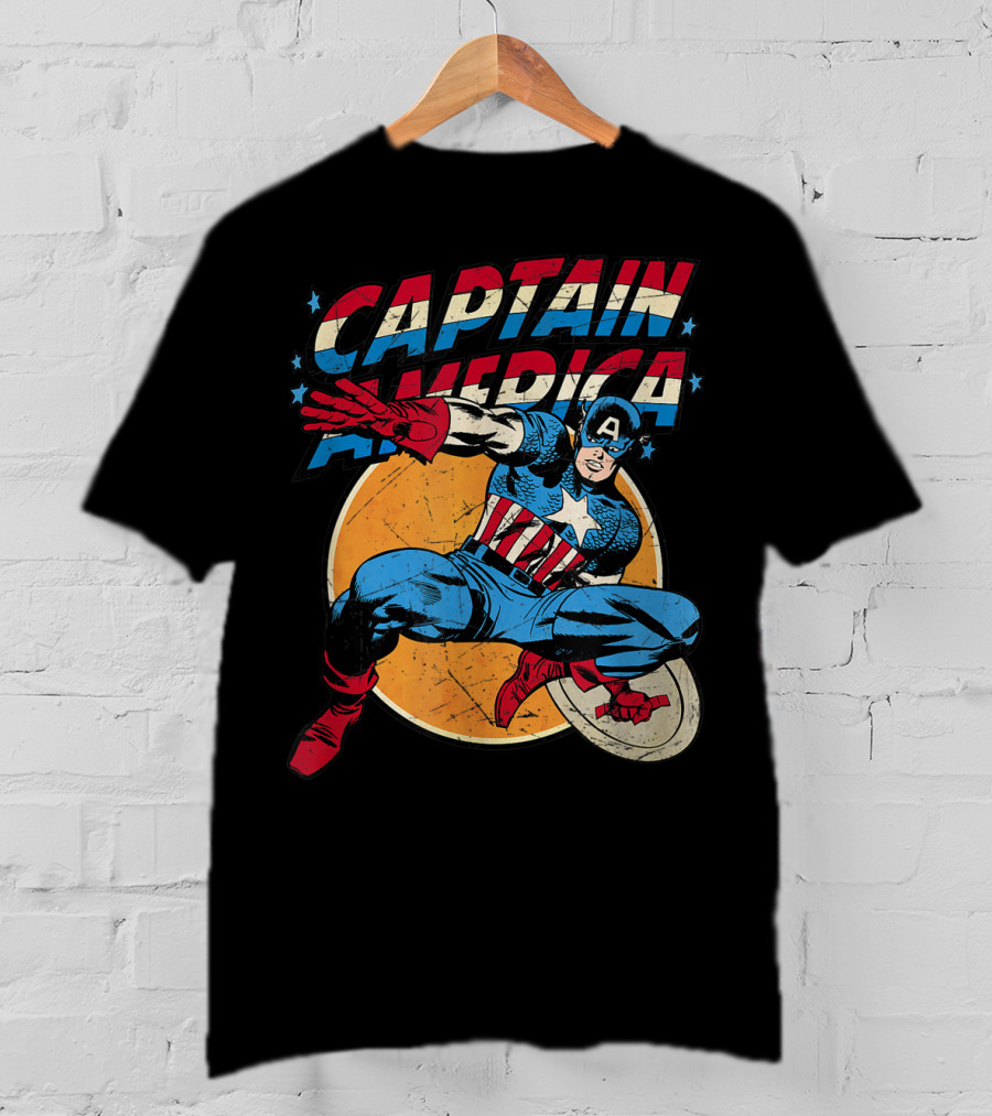 Captain America Marvel Avengers Shield T-Shirt