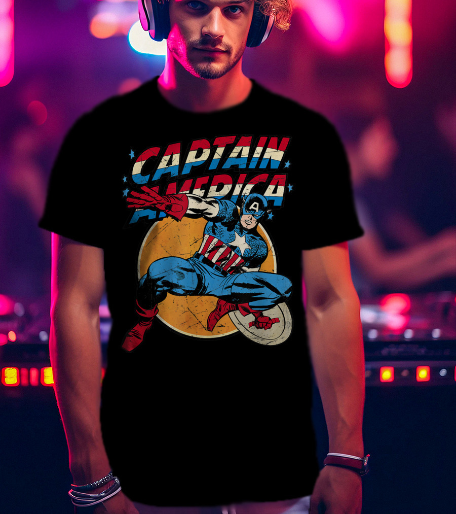 Captain America Marvel Avengers Shield T-Shirt