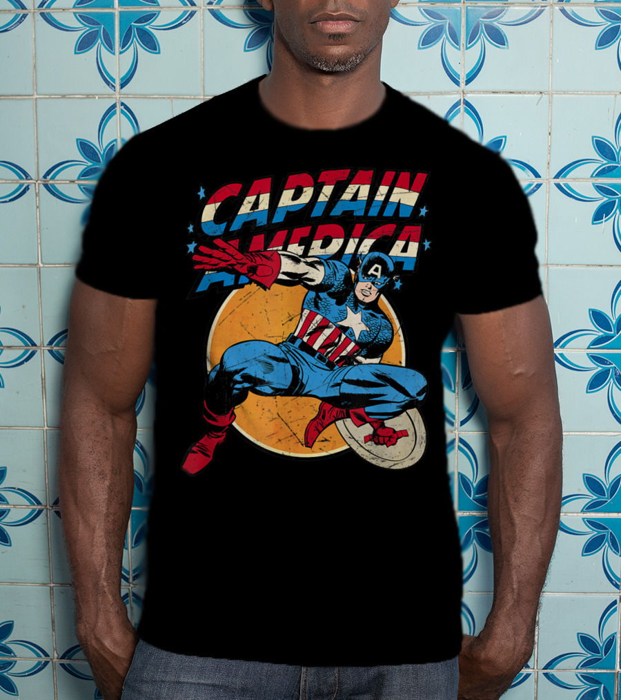 Captain America Marvel Avengers Shield T-Shirt