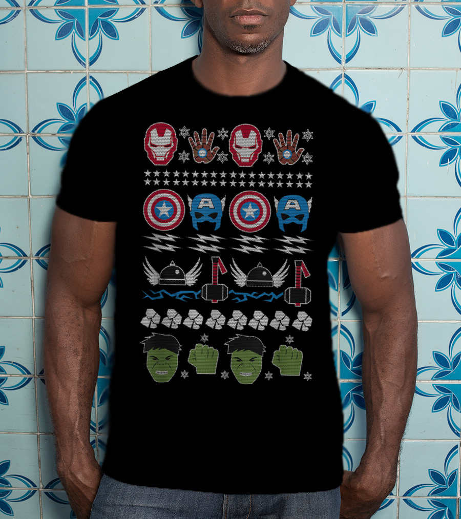 Iron Man Captain America Thor Hulk T-Shirt