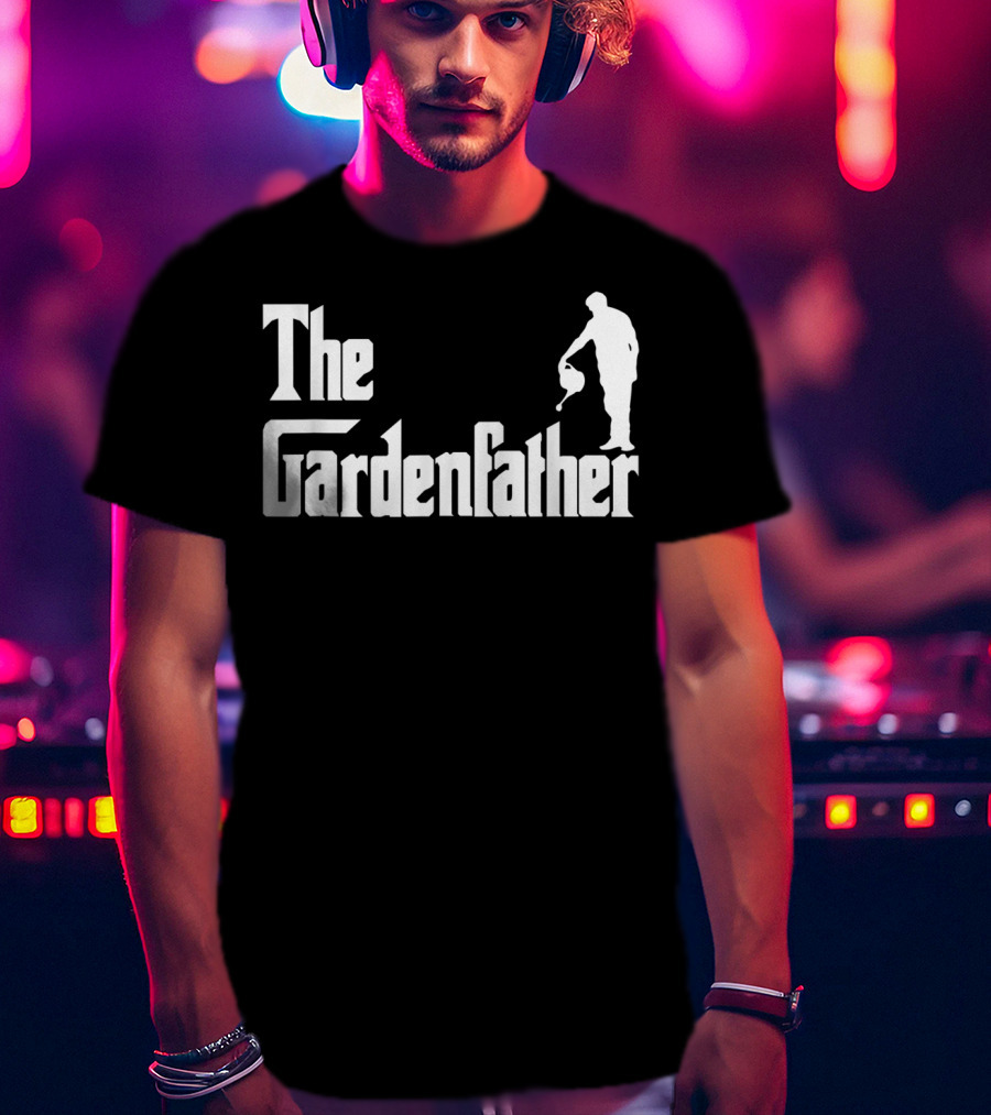 The Gardenfather Best Gardening Father Iconic Watering T-Shirt