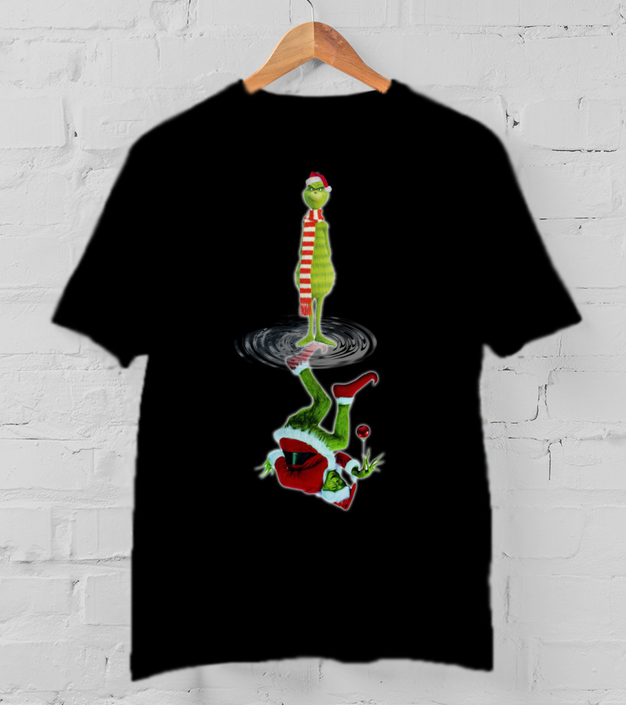 The Grinch Reflection Santa T-Shirt