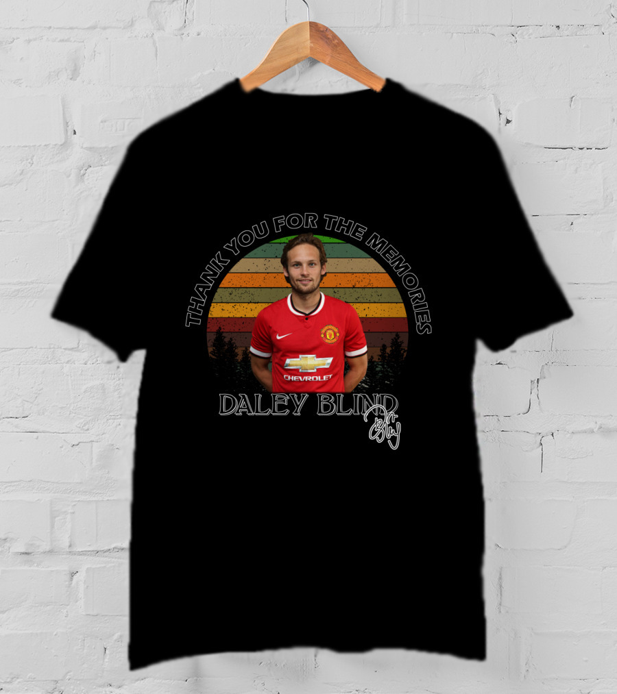 Thank You For The Memories Daley Blind Manchester United T-Shirt