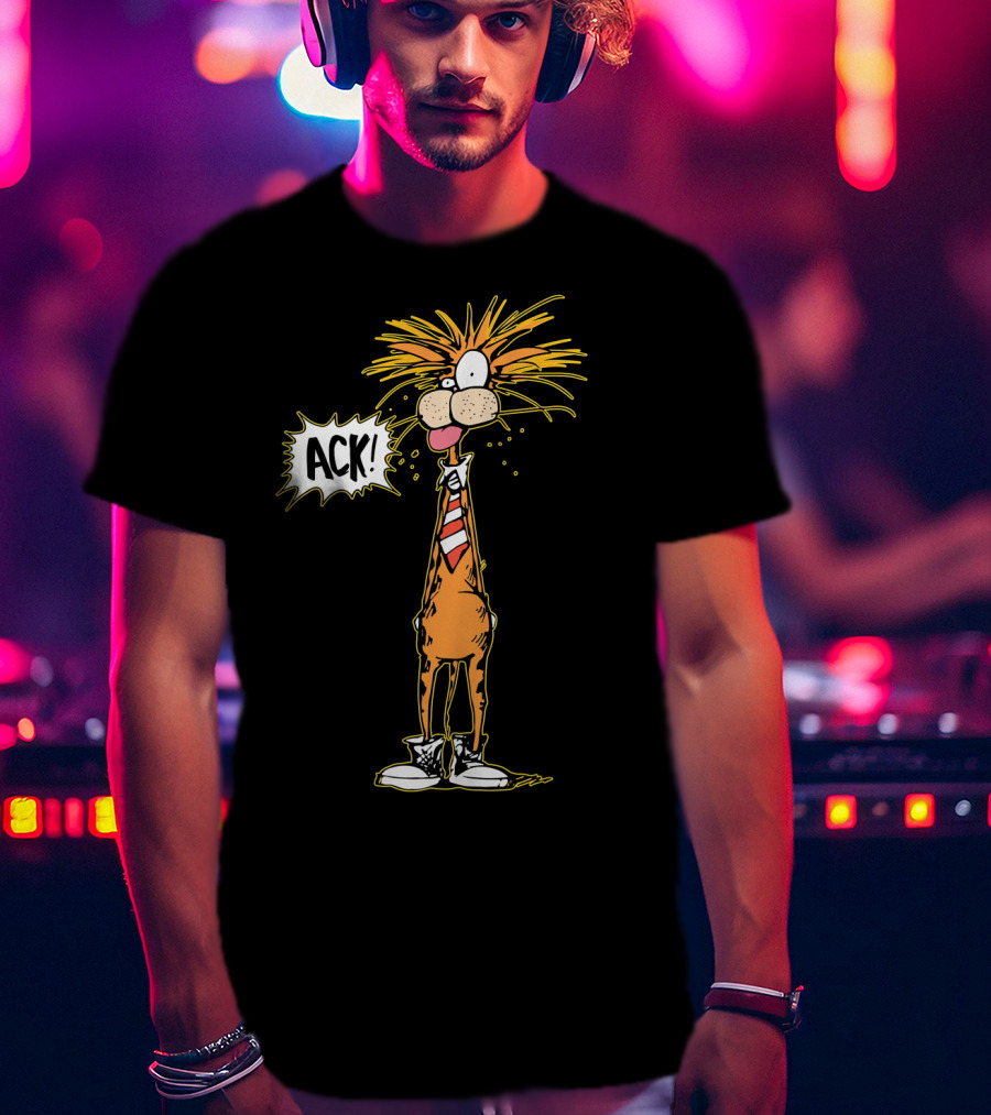 Bill The Cat ACK Bloom County Comic Character T-Shirt