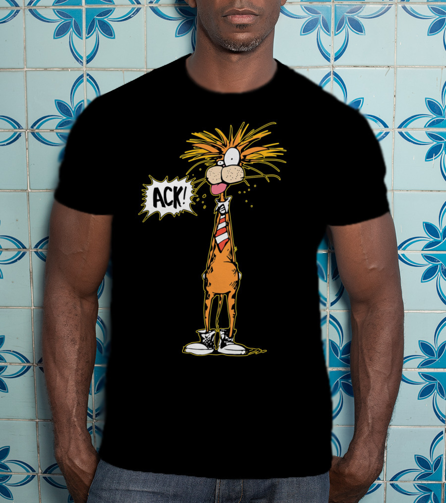 Bill The Cat ACK Bloom County Comic Character T-Shirt