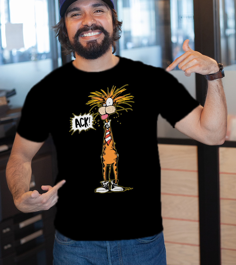 Bill The Cat ACK Bloom County Comic Character T-Shirt