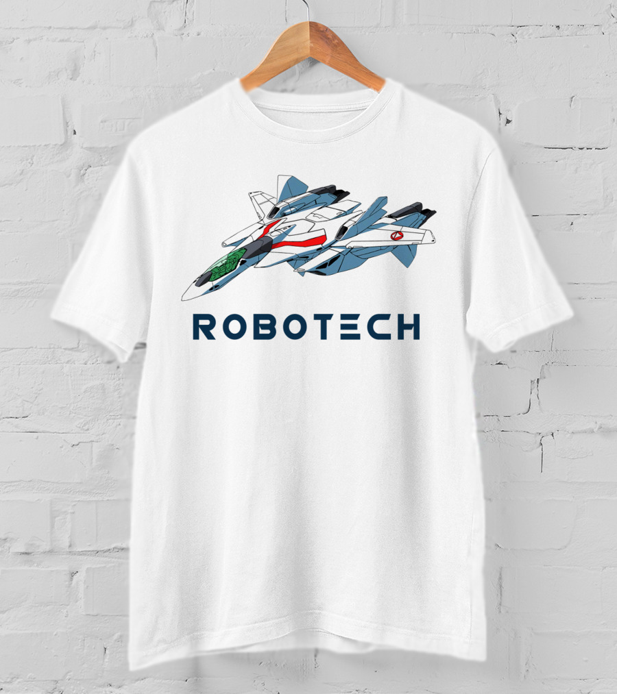 ROBOTECH Fighter Jet Icon With Retro Anime T-Shirt
