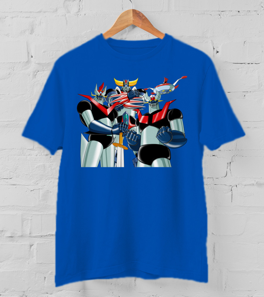 Mazinger Grendizer Robot Trio Battle Stance T-Shirt