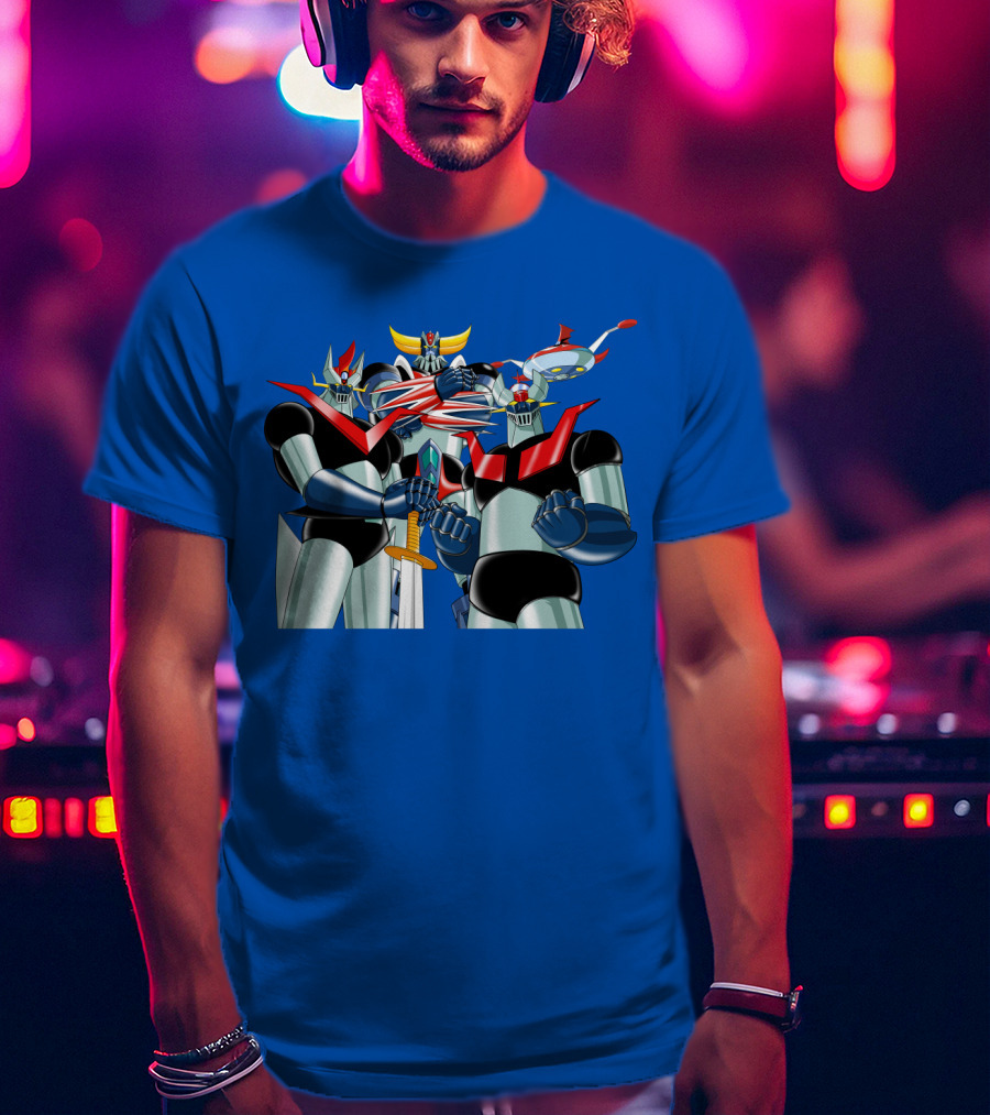 Mazinger Grendizer Robot Trio Battle Stance T-Shirt
