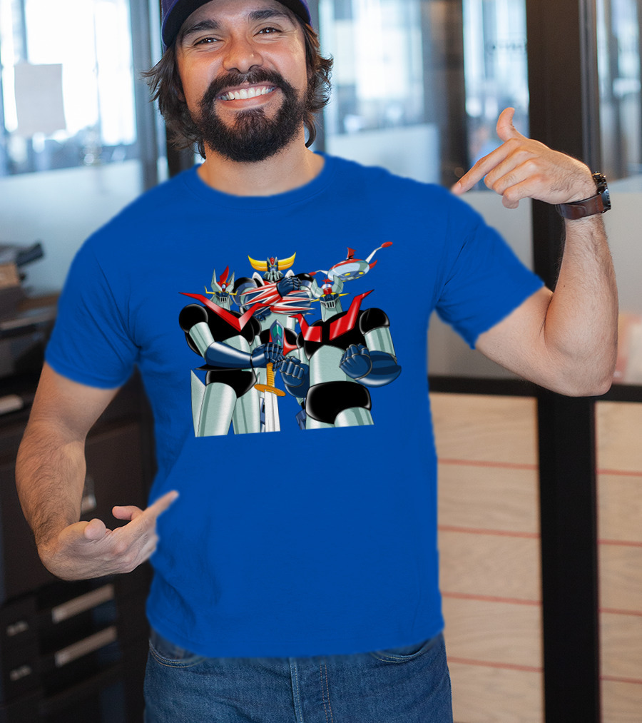 Mazinger Grendizer Robot Trio Battle Stance T-Shirt