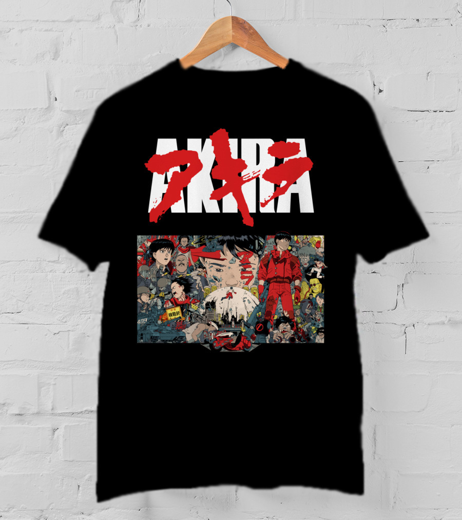 AKIRA Classic Manga Anime Art Kaneda Capsule Cyberpunk Dystopia Icons T-Shirt